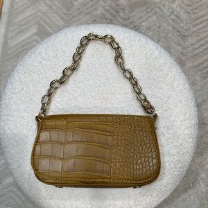 Zara croc chain shoulder bag